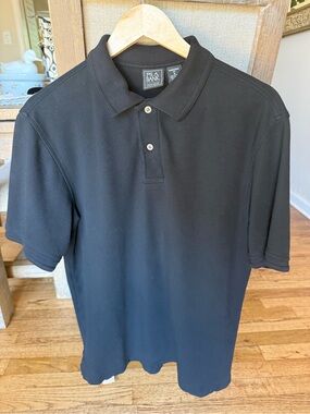 Jos. A. Bank Black Short-Sleeve Polo